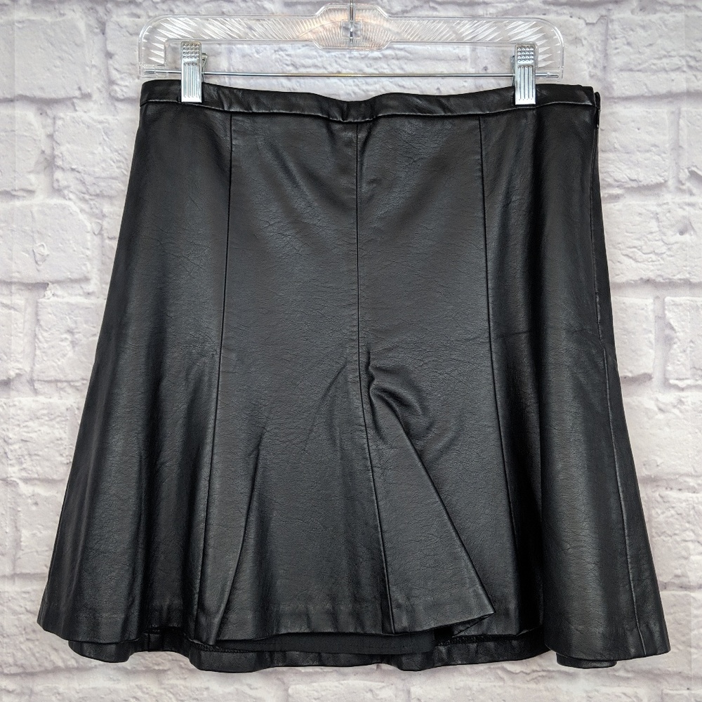 NWT Limited Outback Red black pleather skirt
